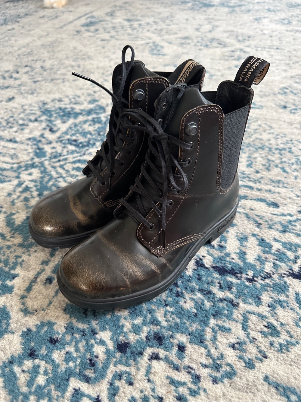 Blundstone Lace Up Boot 2218 Gold Brush Boots